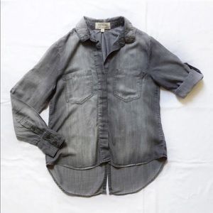 Anthropologie Cloth & Stone Split Back Shirt